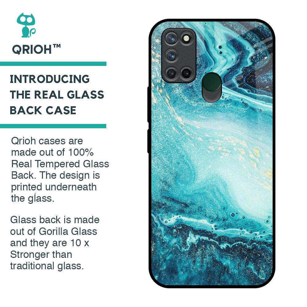 Sea Water Glass Case for Realme 7i