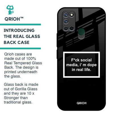Dope In Life Glass Case for Realme 7i
