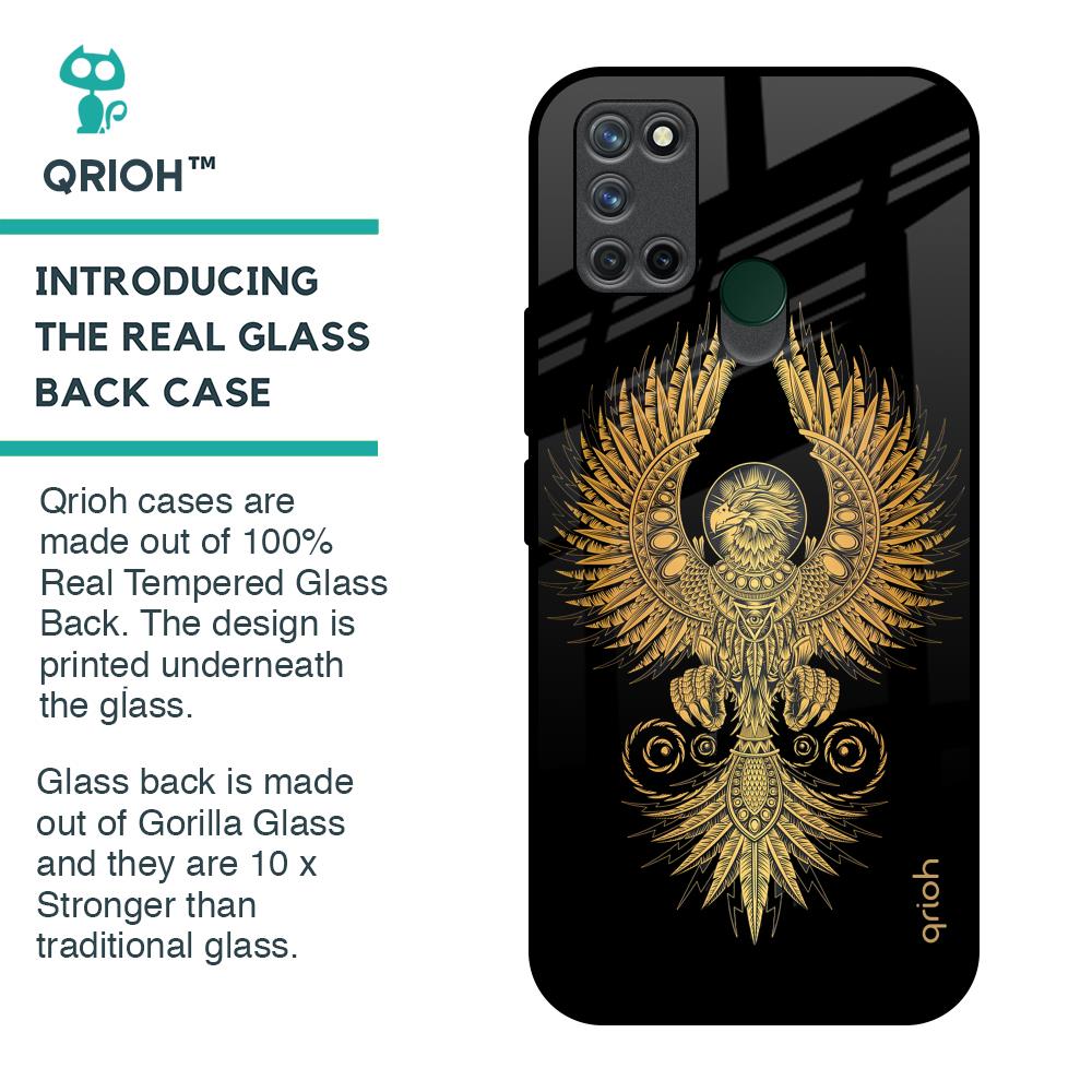 Mythical Phoenix Art Glass Case for Realme 7i