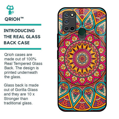 Elegant Mandala Glass Case for Realme 7i