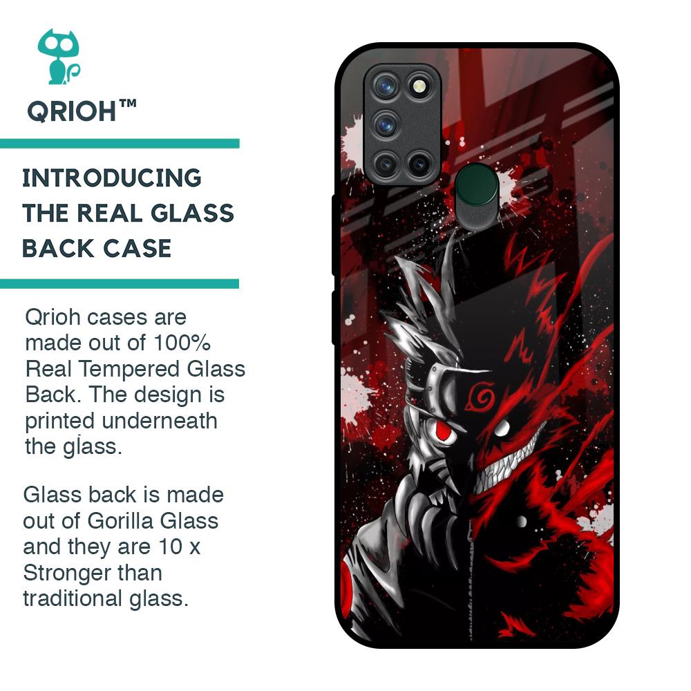 Dark Character Glass Case for Realme 7i