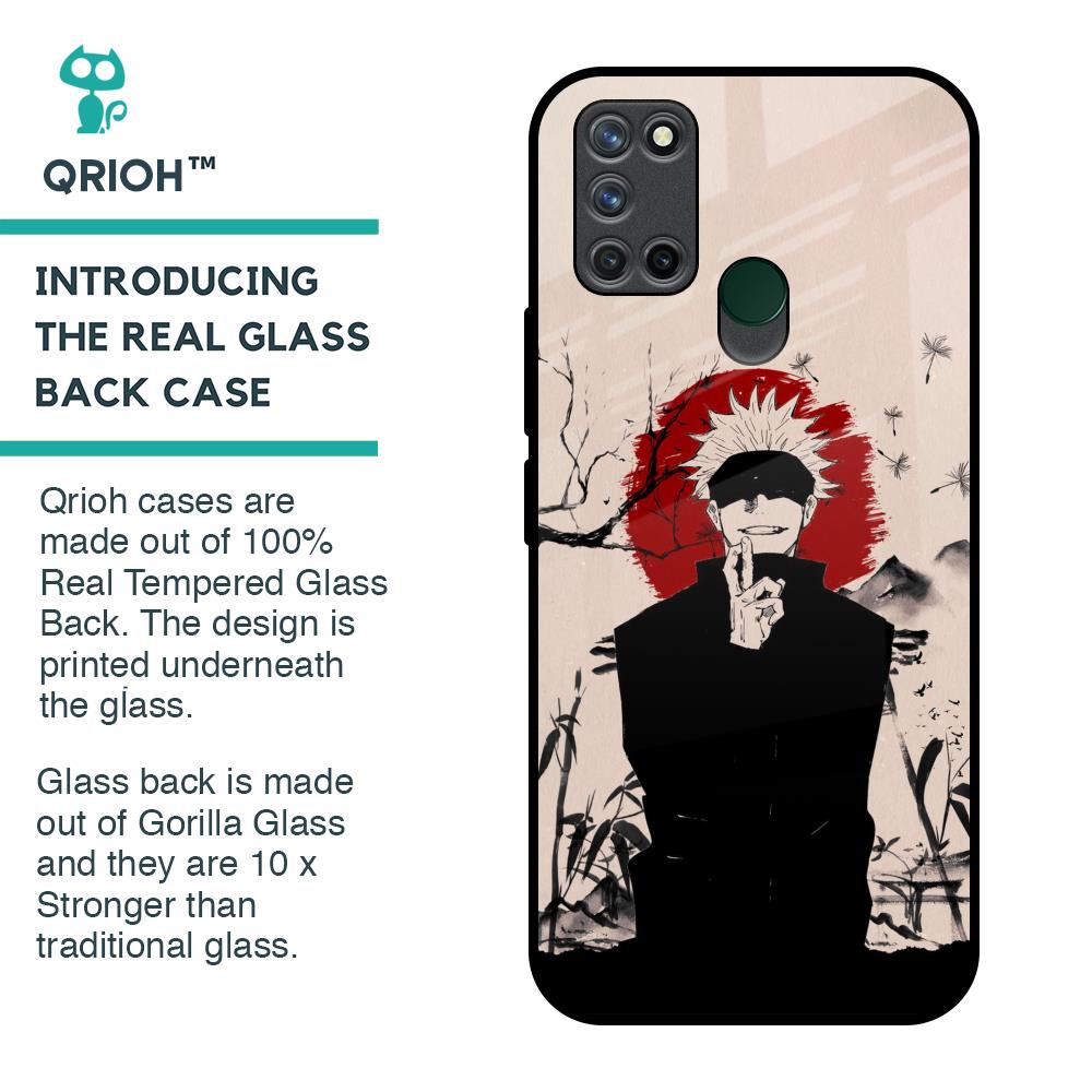 Manga Series Glass Case for Realme 7i
