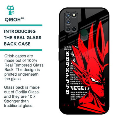 Red Vegeta Glass Case for Realme 7i