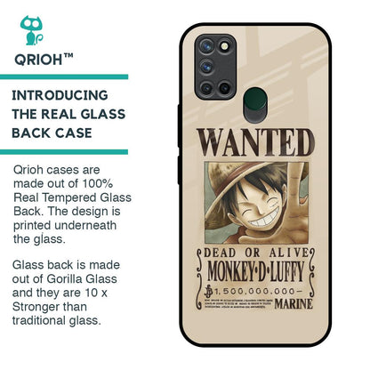 Luffy Wanted Glass Case for Realme 7i
