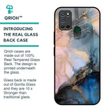 Marble Ink Abstract Glass Case for Realme 7i