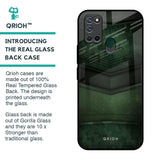 Green Leather Glass Case for Realme 7i