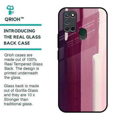 Brush Stroke Art Glass Case for Realme 7i