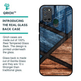 Wooden Tiles Glass Case for Realme 7i