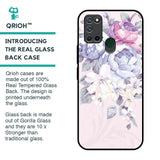 Elegant Floral Glass Case for Realme 7i