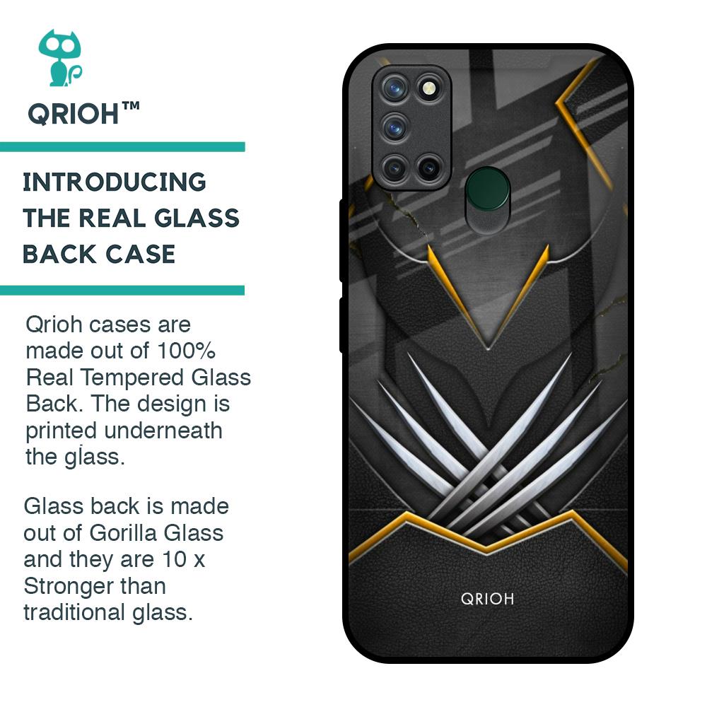 Black Warrior Glass Case for Realme 7i