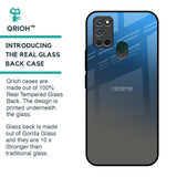 Blue Grey Ombre Glass Case for Realme 7i