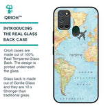 Fly Around The World Glass Case for Realme 7i