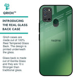 Green Grunge Texture Glass Case for Realme 7i