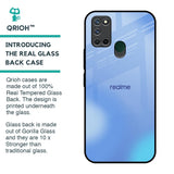 Vibrant Blue Texture Glass Case for Realme 7i