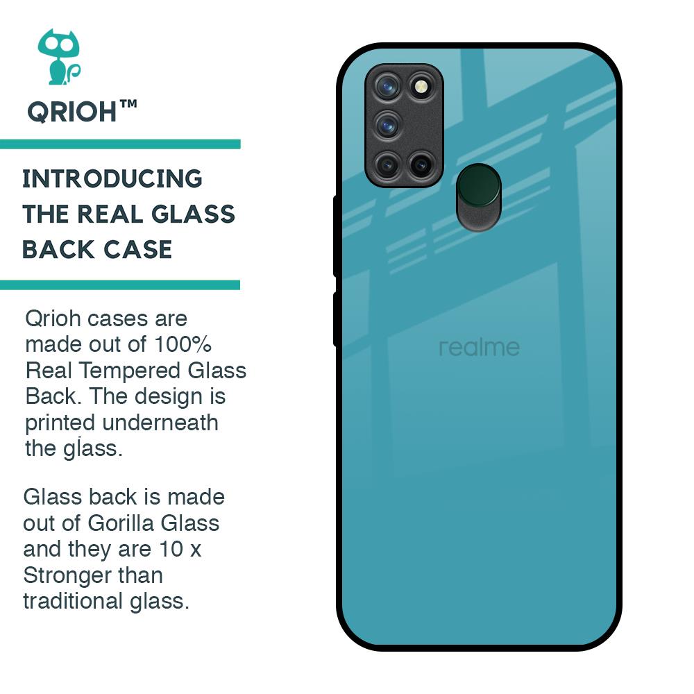 Oceanic Turquiose Glass Case for Realme 7i