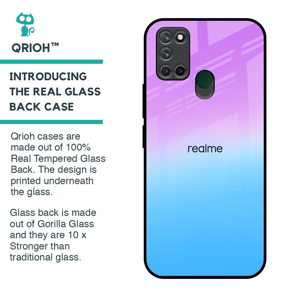 Unicorn Pattern Glass Case for Realme 7i