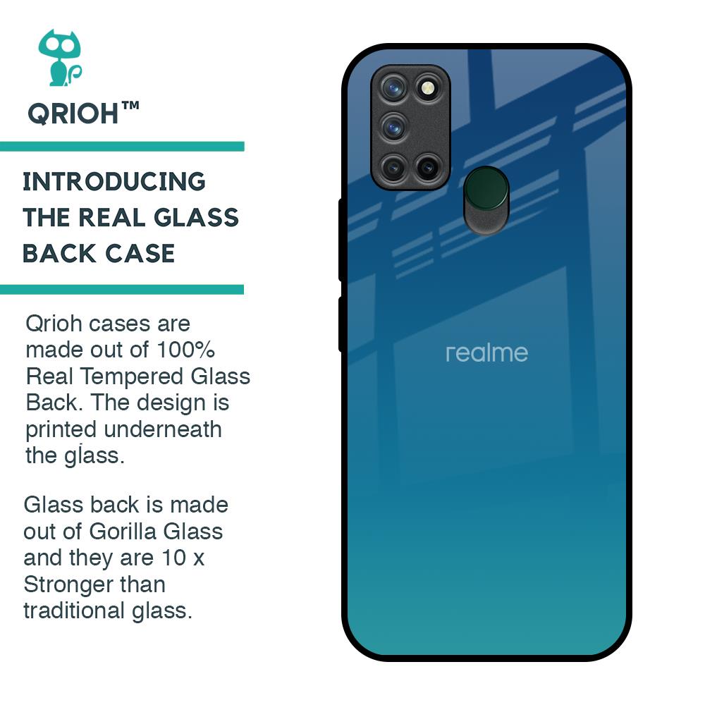 Celestial Blue Glass Case For Realme 7i