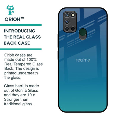 Celestial Blue Glass Case For Realme 7i