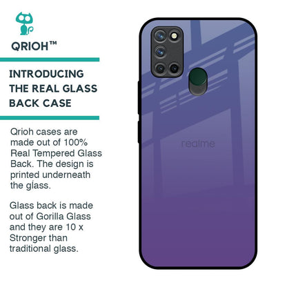 Indigo Pastel Glass Case For Realme 7i