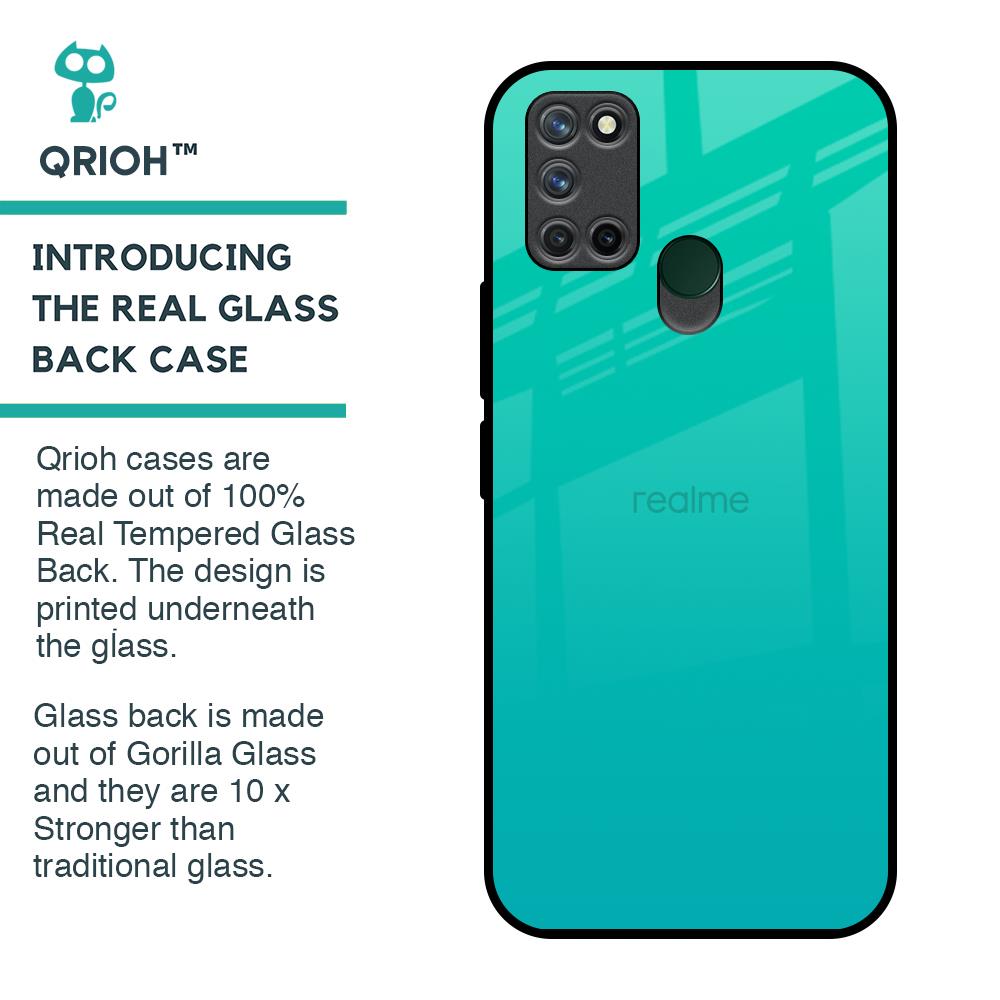Cuba Blue Glass Case For Realme 7i
