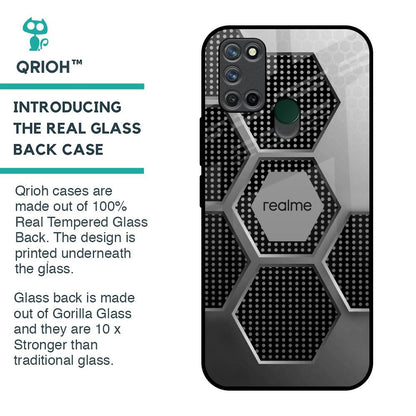 Hexagon Style Glass Case For Realme 7i
