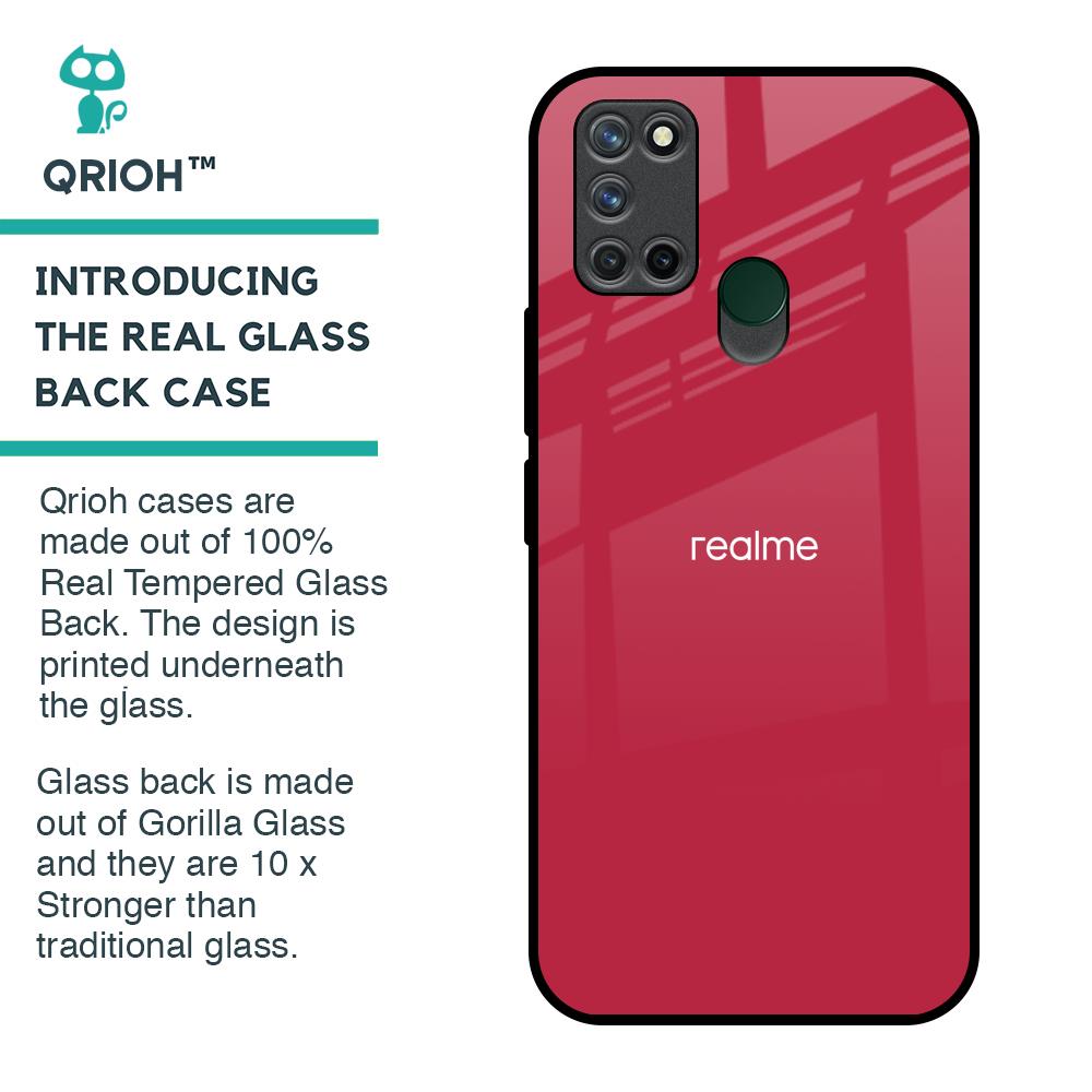 Solo Maroon Glass case for Realme 7i