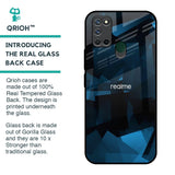 Polygonal Blue Box Glass Case For Realme 7i