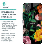 Flowers & Butterfly Glass Case for Realme 7i