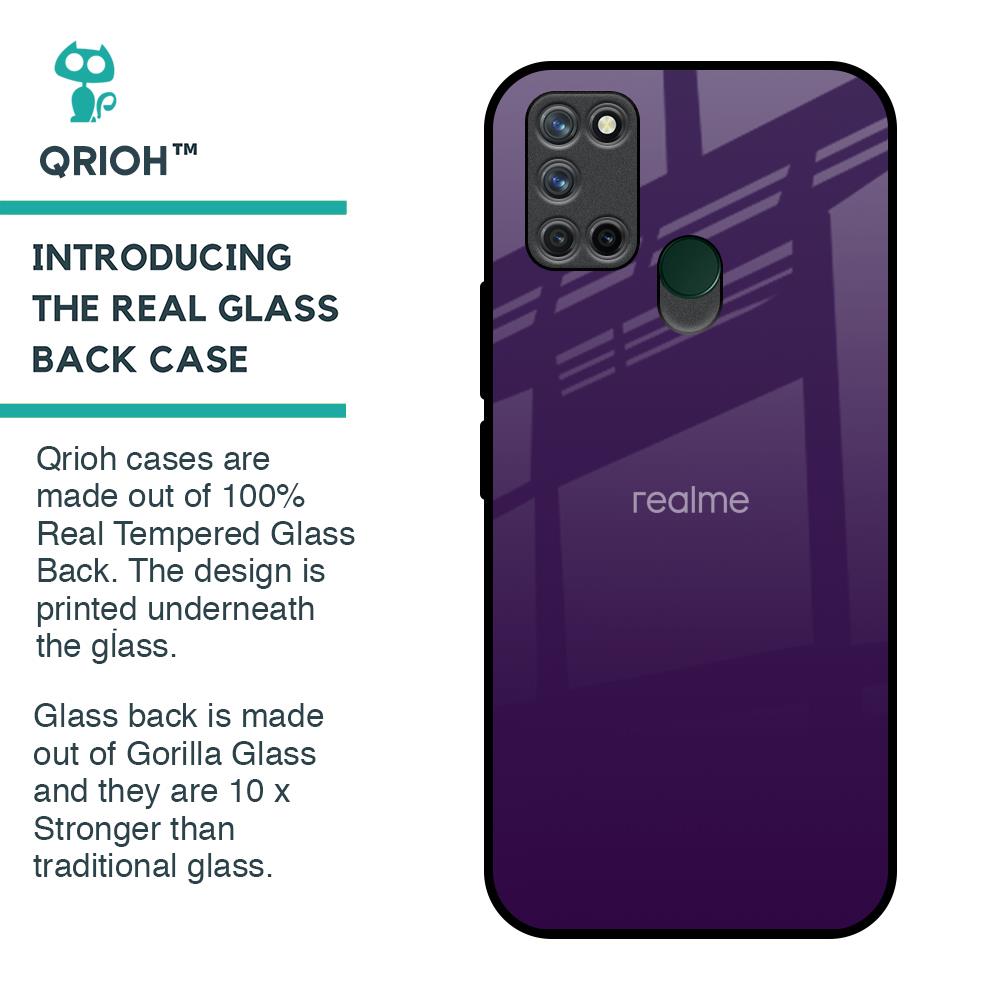 Dark Purple Glass Case for Realme 7i