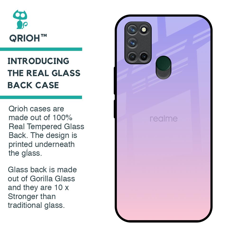 Lavender Gradient Glass Case for Realme 7i