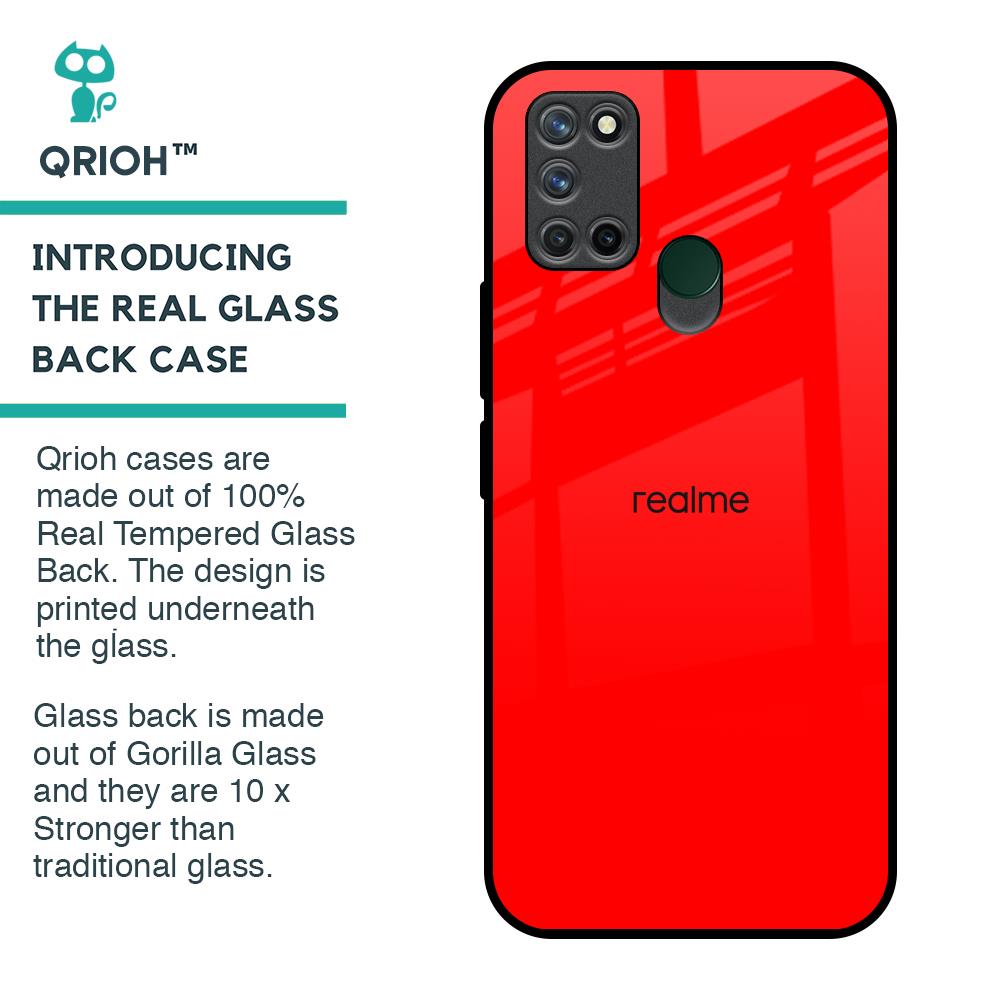 Blood Red Glass Case for Realme 7i