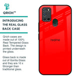 Blood Red Glass Case for Realme 7i