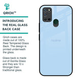 Pastel Sky Blue Glass Case for Realme 7i