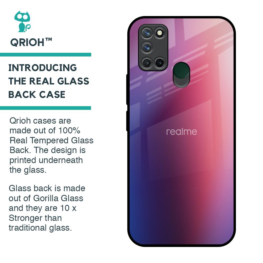 Multi Shaded Gradient Glass Case for Realme 7i