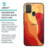 Magma Color Pattern Glass Case for Realme 7i