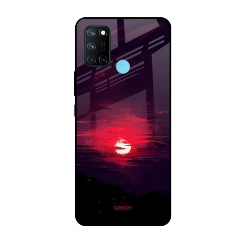Morning Red Sky Realme 7i Glass Cases & Covers Online