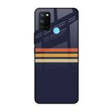 Tricolor Stripes Realme 7i Glass Cases & Covers Online