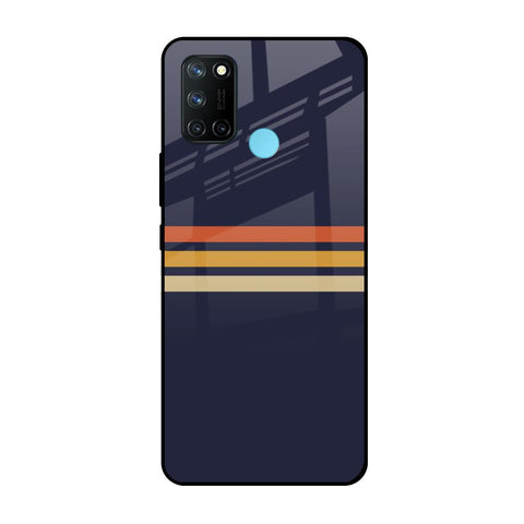 Tricolor Stripes Realme 7i Glass Cases & Covers Online