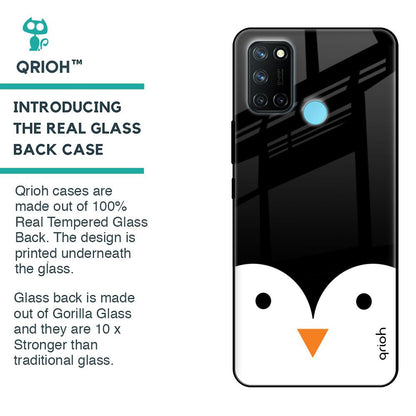 Cute Penguin Glass Case for Realme 7i