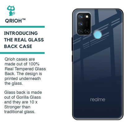 Overshadow Blue Glass Case For Realme 7i