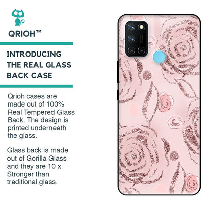 Shimmer Roses Glass case for Realme 7i