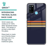 Tricolor Stripes Glass Case For Realme 7i