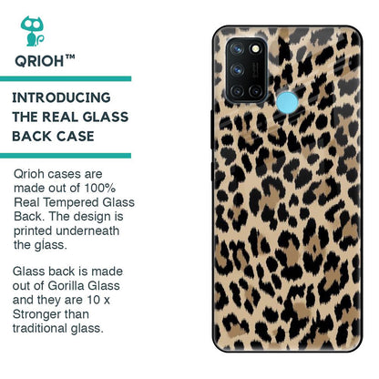 Leopard Seamless Glass Case For Realme 7i