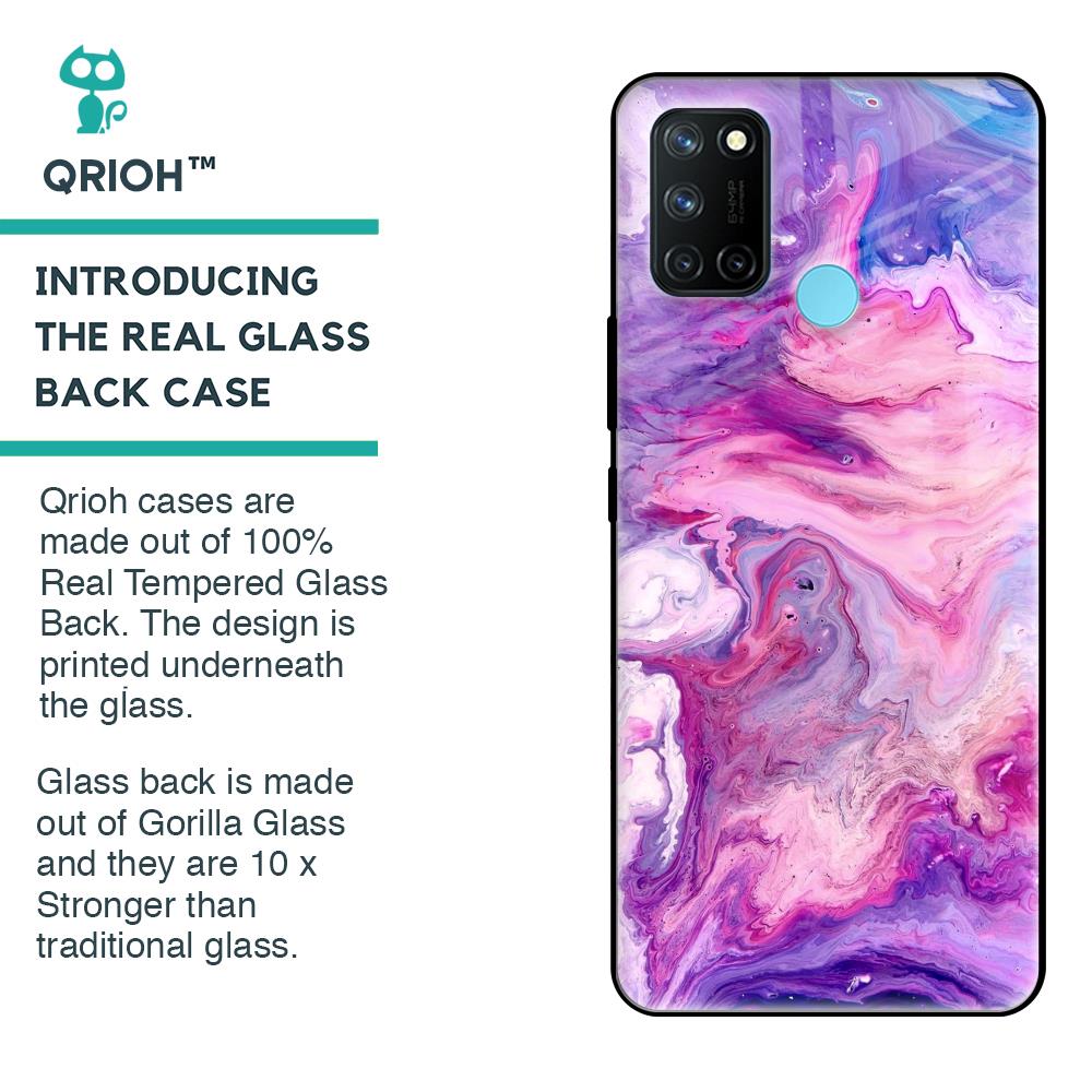 Cosmic Galaxy Glass Case for Realme 7i