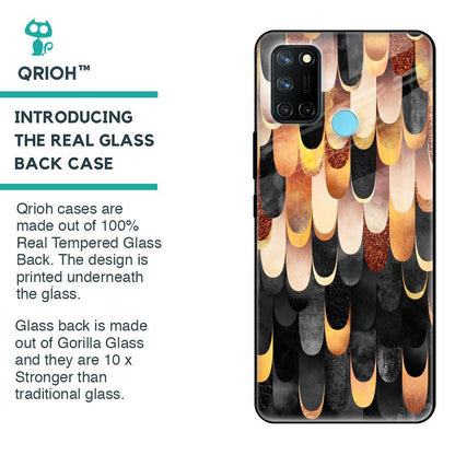 Bronze Abstract Glass Case for Realme 7i