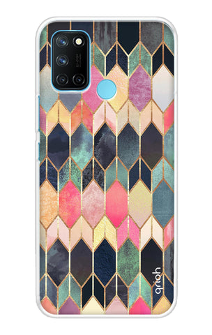 Shimmery Pattern Realme 7i Back Cover