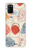 Abstract Faces Realme 7i Back Cover