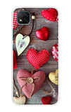 Valentine Hearts Poco C3 Back Cover