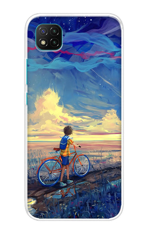 Riding Bicycle to Dreamland Poco C3 Back Cover