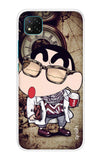 Nerdy Shinchan Poco C3 Back Cover